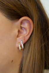 Amy Silver Hoop Earrings